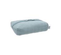Jollein Étui à lingettes humides Sea Green - Rangement pour lingettes humides - Gaze avec impression intérieure - Avec fermeture éclair - Boîte à lingettes humides - Compact et élégant - Vert lac
