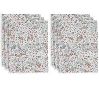 Jollein Gant de Toilette Bloom Hydrophile 3-Pièces, 20 cm Longueur x 15 cm Largeur, Multicolore (Lot de 2)