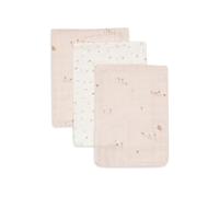 Jollein Gants de toilette bébé - Pretty Picnic - lot de 3-15 x 20 cm - mousseline - 100% coton - gants de toilette bébé - certifiés OEKO-TEX