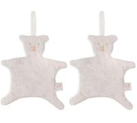 Jollein Harvest Doudou pour bébé - Naturel - Doudou - 75% Coton, 25% Polyester - Certifié Oeko-Tex - Ours (Lot de 2)