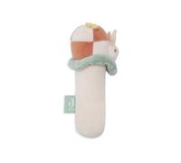 Jollein Hochet bébé - Pretty Picnic, Ladybug - hochet en tissu tout doux coccinelle - bouclé & velours - lavage à la main - jouet bébé - stimule les sens et la motricité