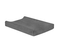 Jollein Housse de Matelas à Langer en Tissu Éponge, 50 cm Longueur x 70 cm Largeur, Gris Storm