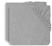 Jollein Housse de Matelas à Langer Tissu Éponge, Soft Grey, 50 x 70 cm