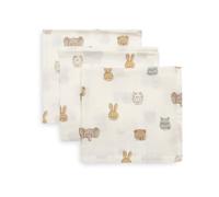 Jollein Jollies Lot de 3 Serviettes en Mousseline pour bébé - 31 x 31 cm - 100% Coton