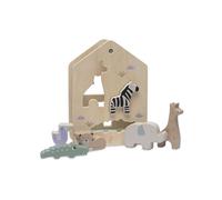 Jollein Jouet en Bois - Jeu de moules - Jungle Jambo - À partir de 1,5 an - 100% certifié FSC - Animaux de la Jungle
