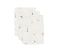 Jollein Jungle Jambo Lot de 3 Serviettes de Toilette pour bébé 100% Coton 15 x 20 cm Certifié Oeko-Tex