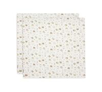 Jollein Langes bébé - Miffy Family Farm - 115 x 115 cm - lot de 2 - couverture bébé en mousseline - 100% coton - langes bébé - certifiés OEKO-TEX