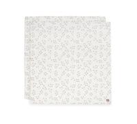 Jollein Langes Mousseline Bébé - Leafy Dreams - Lot de 2-115x115 cm - 100% Coton - Linges Bébé - Couverture Mousseline - Certifiée OEKO-TEX