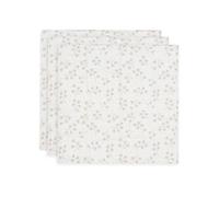 Jollein Lot de 3 langes en mousseline pour bébé - Leafy Dreams - 70 x 70 cm - 100% coton - Lingettes pour bébé - Certifiées Oeko-Tex