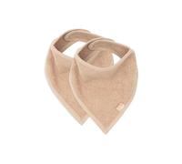 Jollein Lot de 2 bavoirs bandana env. 37 x 24,5 cm Biscuit | 029-867-00103