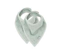 Jollein Lot de 2 bavoirs bandana env. 37 x 24,5 cm Vert cendré | 029-867-00095