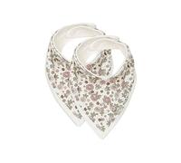 Jollein Lot de 2 bavoirs bandana, Fleurs rétro, Taille unique