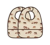 Jollein Lot de 2 bavoirs étanches Savannah