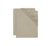 Drap-housse Jersey 60x120cm Vert Olive (2pcs) - Lit bébé vert TU