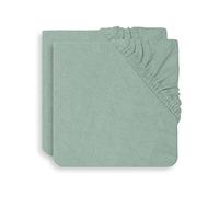 Jollein Lot de 2 housses de coussin en frêne vert 75 x 85 cm