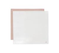 Jollein Lot de 2 langes en mousseline pour bébé - Twinkling, rose sauvage - 115 x 115 cm - 100% coton - Lingettes pour bébé - Certifiées Oeko-Tex