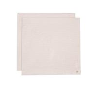 Jollein Lot de 2 Serviettes en Mousseline pour bébé - Rayures Miffy Stripe, Biscuit - 115 x 115 cm - 100% Coton - Certifié Oeko-Tex - Bavoirs bébé - Marron Clair avec Rayures