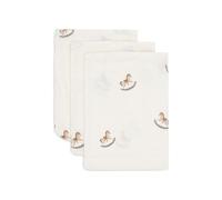 Jollein Lot de 3 gants de toilette pour bébé - Nostalgic Ride - 15 x 20 cm - 100% coton - Gants de toilette pour bébé - Certifié Oeko-Tex