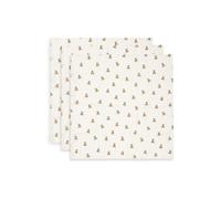 JOLLEIN - Lot de 3 langes gaze de coton small Mini Teddy Bear 70x70cm Multicolore