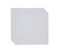 Jollein Lot de 3 Serviettes en Mousseline pour bébé - Rayures Miffy - Bleu Marine - 70 x 70 cm - 100% Coton - Certifié Oeko-Tex - Lingettes pour bébé - Bleu avec Rayures