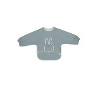 Jollein - Bavoir à manches pour bébé - Miffy Peekaboo - Imperméable, fermeture Velcro - Vert mer