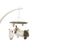 Jollein Mobile Bébé - Tiny Park - Avec Animaux - Mobile Doux pour Lit Bébé et Parc - Stimule les Sens et l’Attention - Cadeau de Naissance
