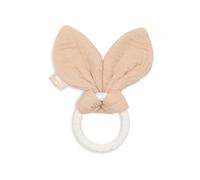 Jollein Moonstone Anneau de dentition pour bébé avec oreilles de lapin en silicone et coton