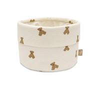 Jollein Panier de rangement - Little Waffle - Mini Teddy Bear - panier de rangement pour table à langer - organiseur de table à langer - accessoires de change - 14 x 18 cm