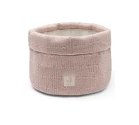 Jollein Panier Rangement Bébé - Organisateur - Silk Rose - 14x18cm | Organiseur, accessoires de table à langer, collection Sprinkle Knit, certifié Oeko-Tex