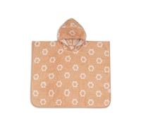 Jollein Poncho de bain bébé et enfant - Jacquard, Flower - 100% coton - éponge - certifié OEKO-TEX - poncho serviette - pour filles et garçons