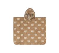 Jollein Poncho de bain bébé et enfant - Jacquard, Teddy Bear - 100% coton - éponge - certifié OEKO-TEX - poncho serviette - pour filles et garçons