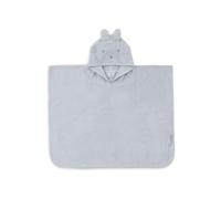 Jollein Poncho de Bain Enfant & Bébé - 100% Coton - 65x62cm - Cloudy Blue