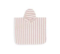 Jollein Poncho de bain pour enfant de 1 à 3 ans - Terry, rose sauvage - 100 % coton - éponge - Certifié GOTS - Serviette à capuche pour fille et garçon - Vieux rose, Rose/blanc, Taille unique