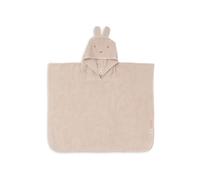 Jollein Poncho de bain pour enfant et bébé - 100% coton éponge - Avec capuche - Doux et absorbant - 65 x 62 cm - Miffy Silk Rose