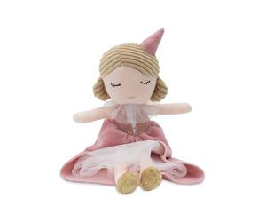Jollein Poupée Câline - Lady Lynn - Princesse avec Robe Rose et Tulle - 30 cm - Poupée en Peluche - pour Bébés et Enfants - Lavable à la Main - Cadeau de Naissance - Jouet pour Bébé