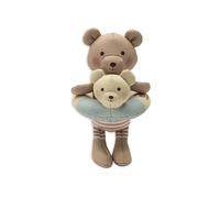 Jollein Poupée de bain bébé - Teddy Bear - poupée flottante pour baignoire avec bouée amovible - jouet de bain - essuyable