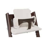 Jollein Réducteur de Chaise Haute - Cloudy Rib - Oatmeal - Lavable - Coussin de Chaise Haute - 27x45x2 cm