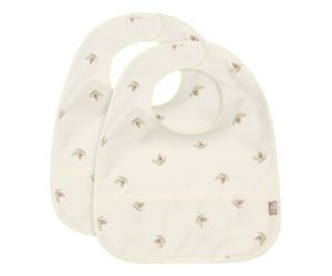 Jollein Rosehip 029-864-67024 Lot de 2 bavoirs imperméables Blanc
