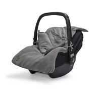Jollein Chancelière Basique en tricot pour siège auto et poussette 82 x 42 cm Gris pierre