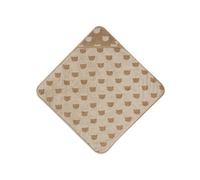 Jollein Serviette à capuche bébé - Jacquard Teddy Bear - 75 x 75 cm - 100% coton - éponge - certifiée OEKO-TEX - serviette bébé à capuche - pour filles et garçons