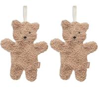 Jollein Serviette en forme d'ours en peluche, cadeau de naissance, chiffon doux, extra doux (Lot de 2)