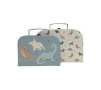 Jollein Spielkoffer Set Mixte bébé Ensemble de valises de Jeu, Multicolore, 25x17,5x8,5cm, 20x14,5x8cm