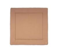 Jollein Tapis de parc - Little Waffle - 100 x 100 cm - Light Terra/Sand - fond de parc - 95% coton 5% élasthanne - certifié OEKO-TEX - ultra doux - tapis d’éveil bébé