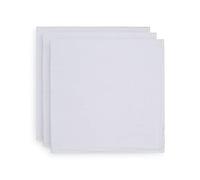 Jollein Tissu Multicolore Hydrophile de Base 3-Pièces, 70 cm Longueur x 70 cm Largeur, Blanc