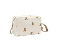 Jollein Trousse bébé - Little Waffle - Mini Teddy Bear - Trousse de Toilette - Pochette Pratique pour déplacements - pour Jouets et Accessoires de Change - avec Fermeture éclair