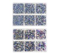 Jollin 6528pcs Strass Thermocollant pour Vetement Hotfix Strass, Crystal AB