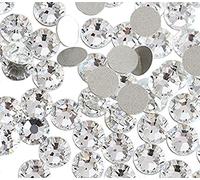 Jollin Cristaux Plat Retour Strass Verre Strass Gem Diamant Nail Art, cristal, SS30 288pcs