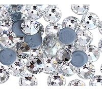 Jollin Hot Fix Plat Retour Strass Verre Strass Gems, SS12 1440pcs, Crystal Clear