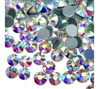 Jollin Cristaux Plat Retour Strass Verre Strass Gem Diamant Nail Art, Hotfix Crystal AB, SS30 288pcs