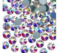 Jollin Hotfix SS10 Lot de 2 880 strass en cristal à dos plat pour loisirs créatifs, vêtements, chaussures, décorations à faire soi-même, SS10 (2,8 mm), cristal AB